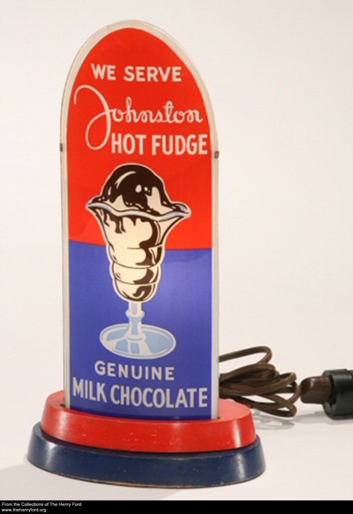 Johnston Hot Fudge Sign