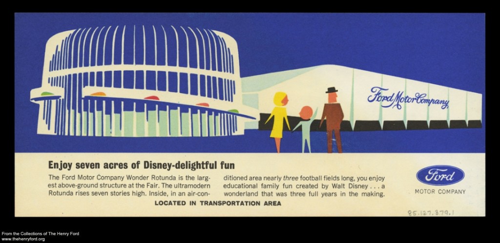 Brochure Promoting the Ford Pavilion at the 1964-1965 New York World's Fair, "Ride Walt Disney's Magic Skyway"