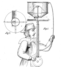 Illustration from U.S. Patent 101,136, issued March 22, 1870 to J. C. Kurtz, Wooster, Ohio