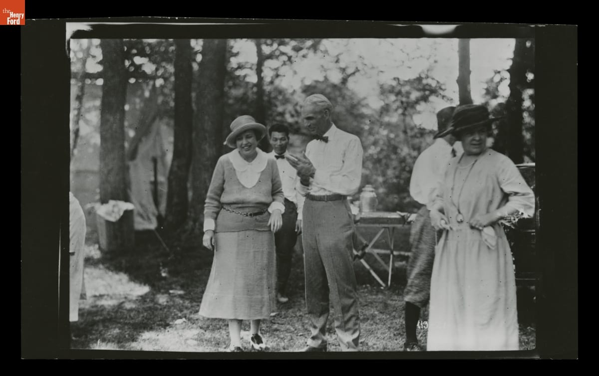 The Ford Family and Tsuneji Sato.