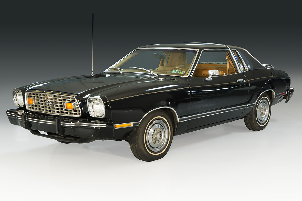 1977 Ford Mustang II Black car