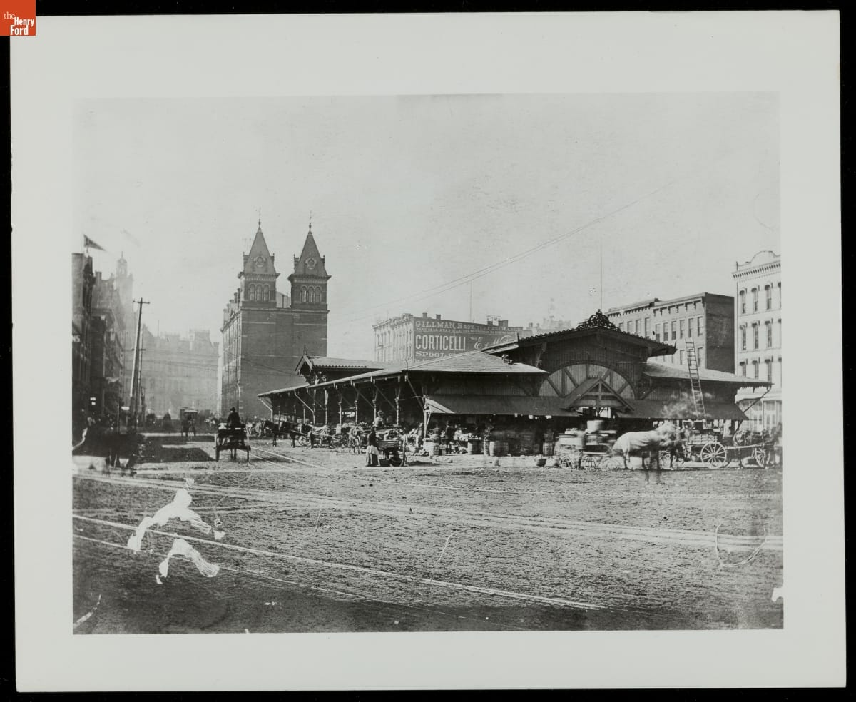 thf200604 Detroit Central Market, circa 1888
