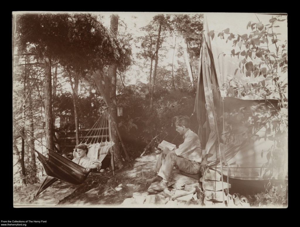 Typical Camp at Camp Iroquois, Glen Eyrie, Lake George, New York, 1911